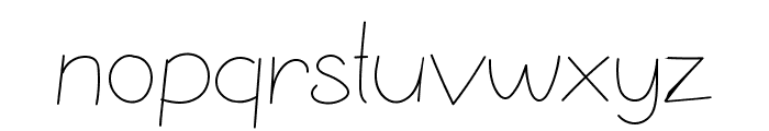 TXCDHandwriting Regular Font LOWERCASE