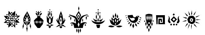 TabuFont-Symbols Font UPPERCASE