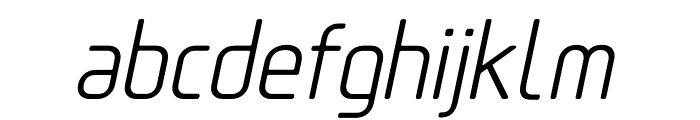 Tadao-Italic Font LOWERCASE