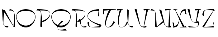 Takashimura Thin Font UPPERCASE