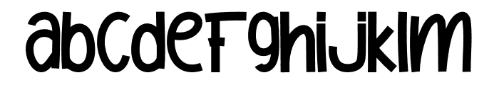 Takidos Font LOWERCASE