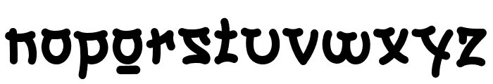 TakoyaRegular Font LOWERCASE