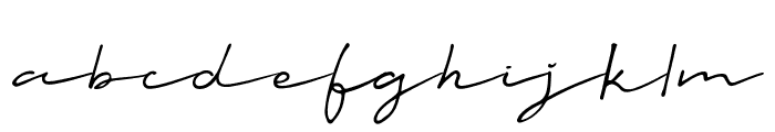 TalesianSignature Font LOWERCASE