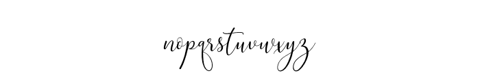 TalishaScipt Font LOWERCASE