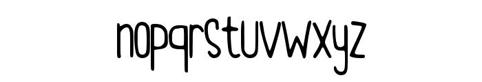 Tall Casual Handwriting Regular Font LOWERCASE