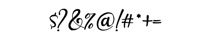 Talliah-Regular Font OTHER CHARS