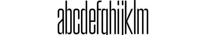 Tallica Thin Font LOWERCASE