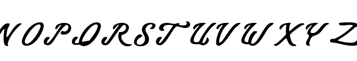 Talmano Rough Italic Regular Font UPPERCASE
