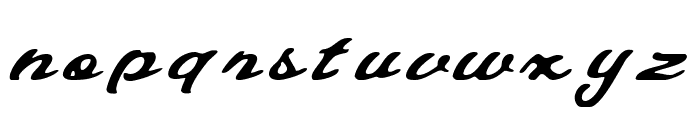 Talmano Rough Italic Regular Font LOWERCASE