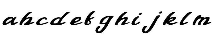 TalmanoRoughItalic-Regular Font LOWERCASE