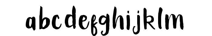 TamarindBrush-Regular Font LOWERCASE