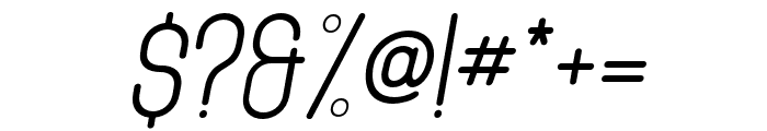 Tanaka-Italic Font OTHER CHARS