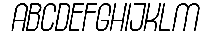 Tanaka-Italic Font UPPERCASE