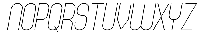 Tanaka-ThinItalic Font UPPERCASE
