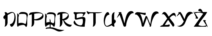 Tancho-Regular Font UPPERCASE