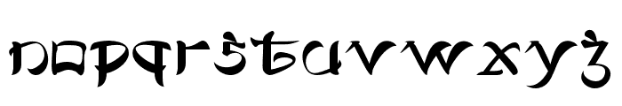 Tancho-Regular Font LOWERCASE