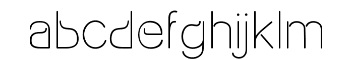 Tangent Slice Regular Font LOWERCASE