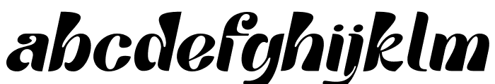 Tango Silver Italic Font LOWERCASE