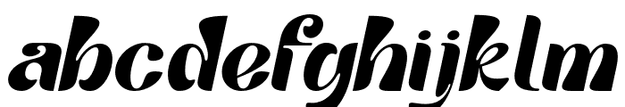 TangoSilver-Italic Font LOWERCASE