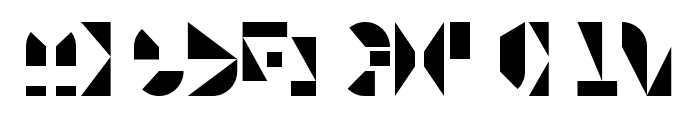 Tangram Main Layer Font LOWERCASE