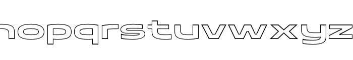 TarunoWideOutline-Regular Font LOWERCASE