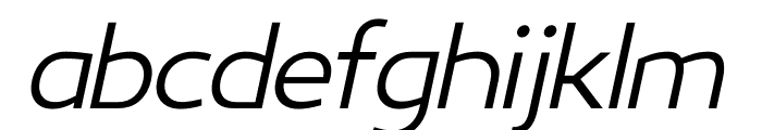 Tata Light Italic Font LOWERCASE