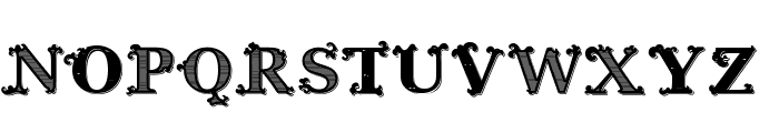 Tatianna Thick Shadowed Font LOWERCASE