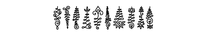 Tattoo Doodle Font OTHER CHARS