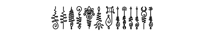 Tattoo Doodle Font LOWERCASE