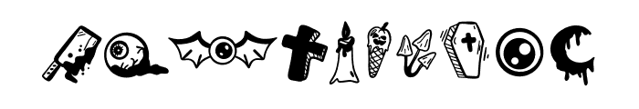 Tattoo Halloween Font OTHER CHARS