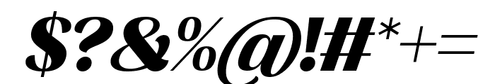 Tavari Italic Font OTHER CHARS