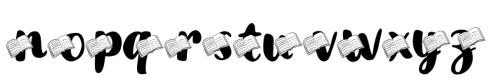 Teacher Book Font LOWERCASE