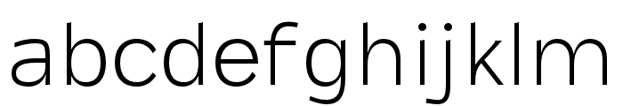 Tebel Sans Thin Font LOWERCASE