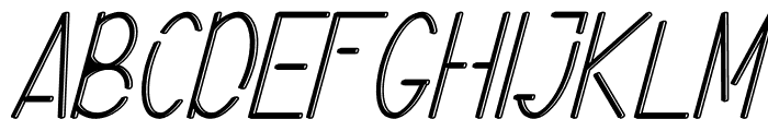 Tech Zone Italic Font LOWERCASE