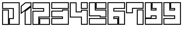 Techmaze Outline Outline Font OTHER CHARS