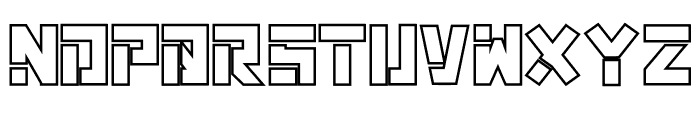 Techmaze Outline Outline Font LOWERCASE