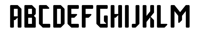 Techno Chain Rounded Font UPPERCASE