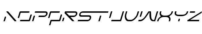 TechnoAgelion-Italic Font UPPERCASE