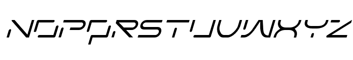 TechnoAgelion-Italic Font LOWERCASE