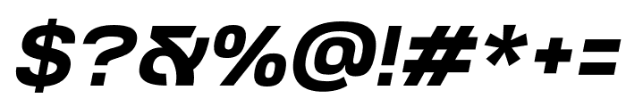 TechnoSphere-Oblique Font OTHER CHARS