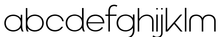 Techno_Nue ExtraLight Font LOWERCASE