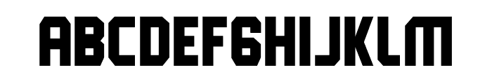 Technobot Font UPPERCASE