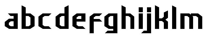 Technocrazy Regular Font LOWERCASE