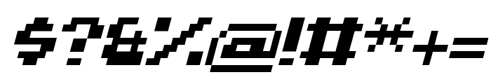 Techpixs-Italic Font OTHER CHARS