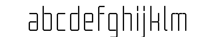 TecnicaStencil1RgAlt Font LOWERCASE