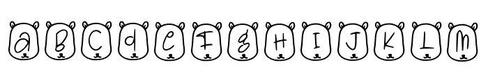 Teddy Bear Font UPPERCASE