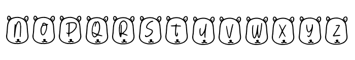 Teddy Bear Font UPPERCASE