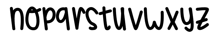 Teen-Days Font LOWERCASE