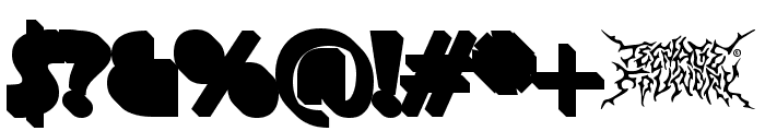 Teenage Garde Extrude Font OTHER CHARS