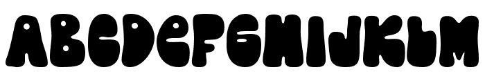 Teenage Snaggy Regular Font UPPERCASE